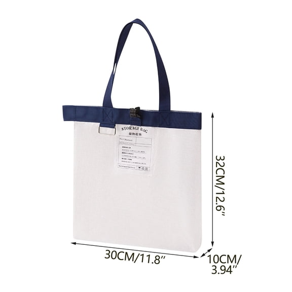 Bfogop Large Clear Tote Bag Clear Tote Bag for Women, Large Mesh Beach Bag, PVC Clear Crossbody Bags with Zipper, Stadium Bag for Travel Sports 12x12x10 Inch