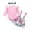 Light Pink, variant on Zanarzt Baby Girl Outfit Baby Girl Clothes Cute Long Sleeve Romper Adjustable Floral Overall Dress Headband 3PCS Red,9-12 Months
