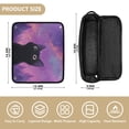 thumbnail image 4 of Hair Tool Organizer Bag with Heat Resistant Mat Removable Travel Storage Case for Hot Air Brushes Curling Irons Purple Sky and Black Cat, 4 of 8
