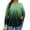 Green, variant on Oversized Tshirts for Women Long Sleeve Shirt Pleated Round Neck Loose Fit Blouse Winter Fashion Gradient Print Outfits Sky Blue 1X-5X