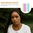 thumbnail image 3 of WEUVEB 100Pcs Decorative Metal Hair Braids Rings Crown Shape Dreadlocks Cuffs, 3 of 6