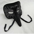 thumbnail image 2 of DARK MASQUERADE MASK - Swan Design - FANCY VENETIAN, 2 of 3