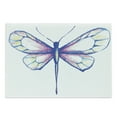 thumbnail image 1 of Dragonfly Cutting Board, Single Dragonfly Featured in Soft Color Fast Long-Bodied Predatory Insect Theme, Decorative Tempered Glass Cutting and Serving Board, Large Size, Violet Blue, by Ambesonne, 1 of 1