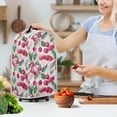 thumbnail image 3 of Yuyamidu Cherry Blender Cover Home Decor Pink Food Processor Juicer Coffee Maker Anti Dirty Kitchen Appliance Dustproof Cover Coffee Milk Maker Cover with Handle, 3 of 6