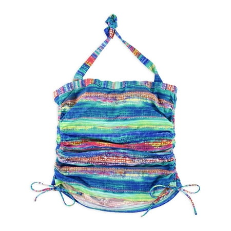 Shirred Tankini Top - Island Escape Womens Shirred Side Tankini Swim Top