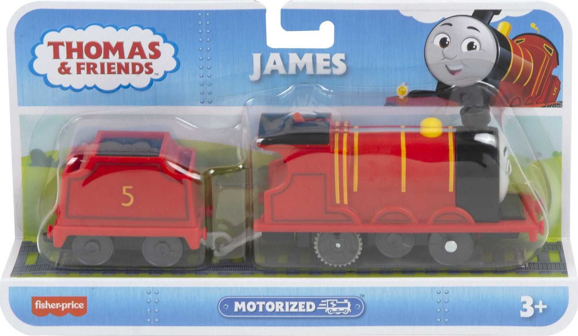 Thomas & Friends James Motorized Toy Train Engine For Preschool