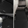 thumbnail image 2 of Telyswee Floor Mats for 2017-2024 Ford F-250 / F-350 Super Duty Crew Cab, Black TPE All-Weather F250/F350 Floor Liners, 1st & 2nd, 2 of 7