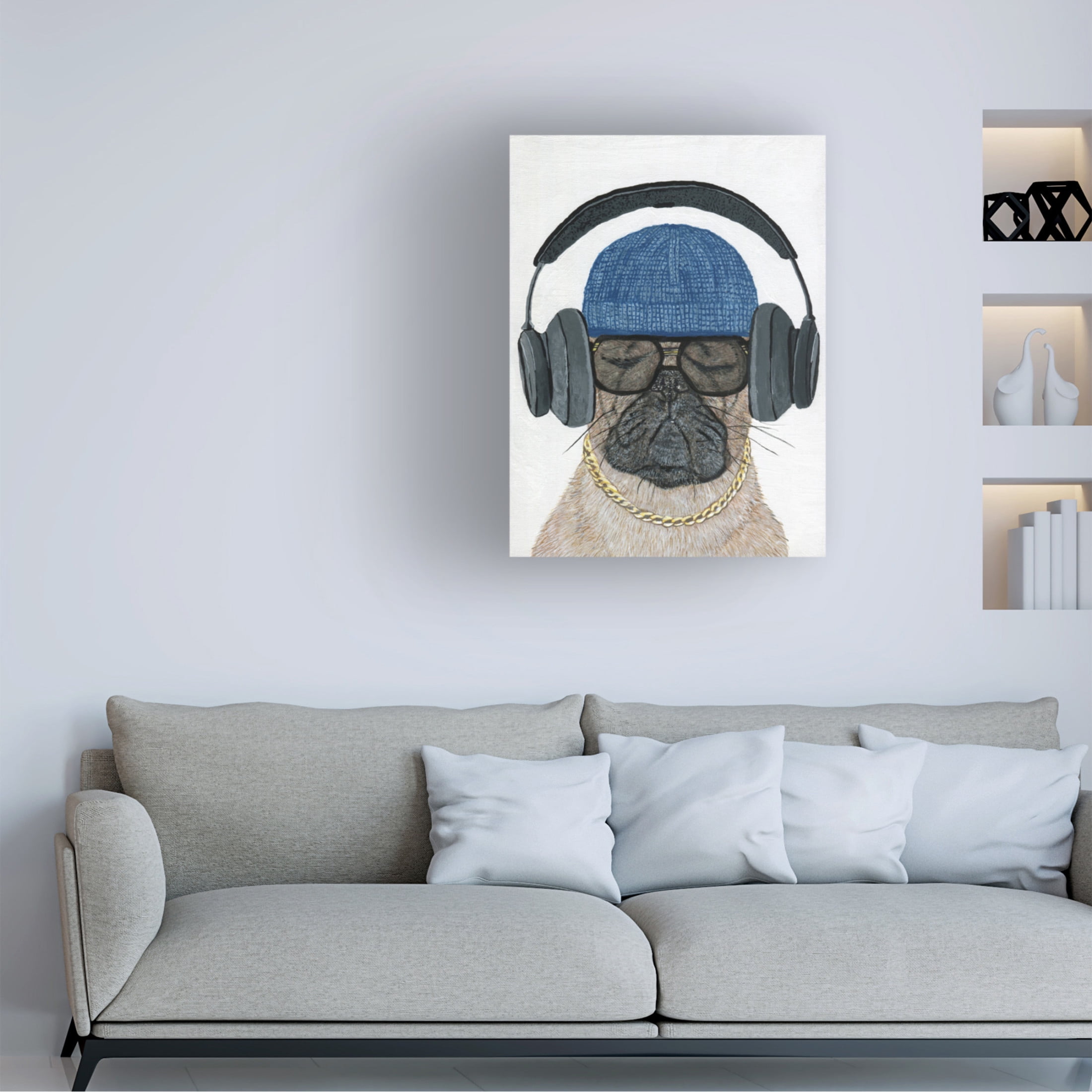Canvas Wall Art - Melissa Symons 'Feelin The Groove' Wall Art for Living Room, Bedroom, or Office Décor by Trademark Fine Art - 14 x 19 Inches