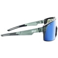 thumbnail image 3 of Optic Nerve Fixie Max Sunglasses - Matte Crystal Gray Shiny BLK Lens Rim Smoke Lens Green Mirror, 3 of 3