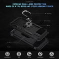 thumbnail image 6 of TJS for Google Pixel 10 / 10 Pro Phone Case, Impact Resistant Metal Ring Magnetic Support Kickstand Drop Protector Cover (Black), 6 of 6