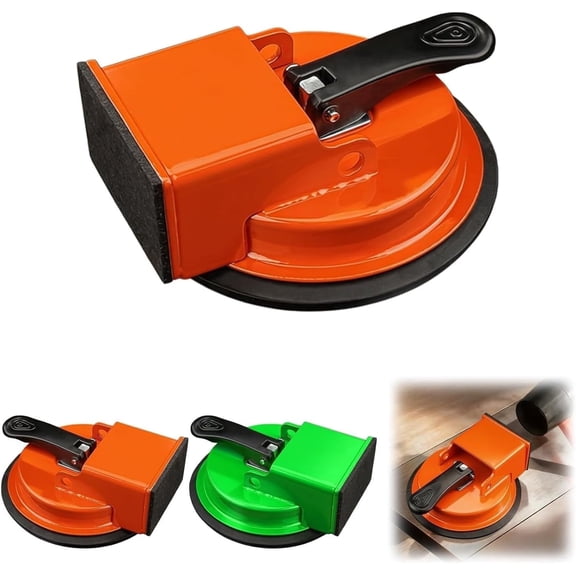 Floor Gap Fixer Tool Heavy Duty Flooring Gap Repair Tool with Enhanced Vacuum Suction Cup for Laminate, Vinyl, Wood & Tile Flooring (Orange)