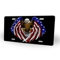thumbnail image 2 of Yehwow Ameican Bald Eagle Flag Metal Car Plate Aluminum License Plate, 2 of 6