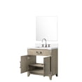 thumbnail image 4 of Grey Oak Single Bath Vanity, 158.20 lb | Provides Stable Support in the Bathroom | Comes with Twice - sealed Cultured Marble and Faucet, 4 of 4