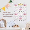 thumbnail image 7 of 12.5"x9" Pink Unicorn Clipboards, Standard A4 Letter Size Nursing Clipboard with Low Profile Metal Clip Decorative Clip Board for Office Supplies,Gold, 7 of 7