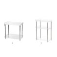 thumbnail image 2 of Commodity Shelf Acrylic Stainless Steel Storage Rack Durable Fashionable Storing Shelve Bathroom Kitchen Desktop Decoration Double-Layer, 2 of 7