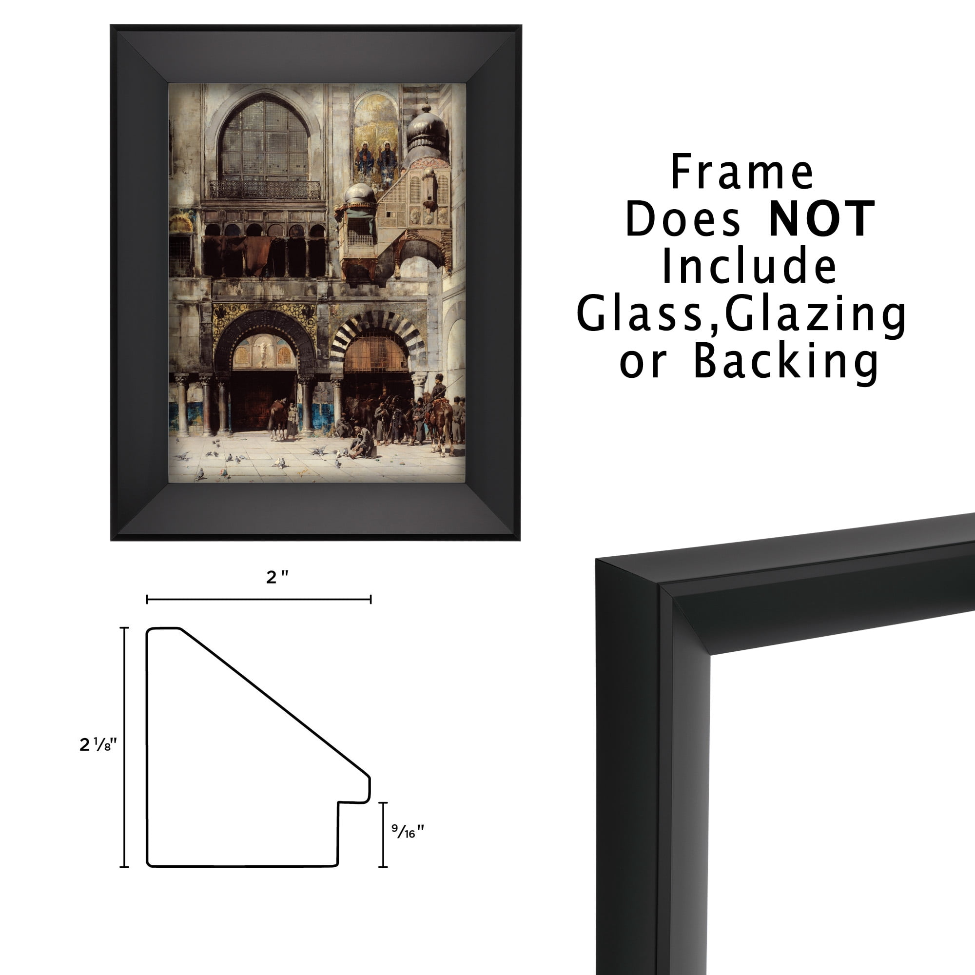 Expositions Open-Back Picture Frames For Paintings, Photos & Prints - With Black, 18x24" - Gallery Wall Frame  - Eco-Friendly Renewal Core -  Made in USA