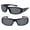 Black/Black, variant on "The Diesel" 2 Pair of Extra Large Polarized Sunglasses for Men with Wide Heads - Blue/Blue