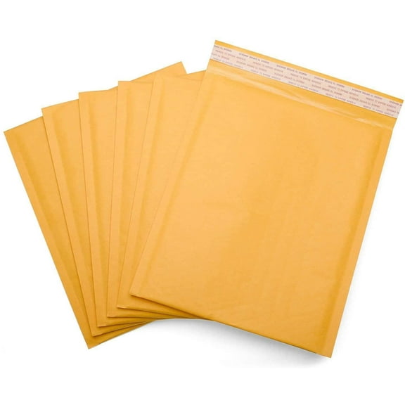 6X10 Kraft Bubble Padded Envelope Shipping Mailers, Size #0 6x10 Inches Kraft Bubble Mailers Padded Envelopes (500)