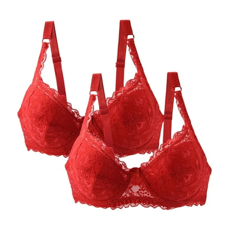 Pavied T Shirt Bra Womens Bras Bralettes for Women Bandeau Bras for Women Cotton Bras for Women Balconette Bra Wireless Bras for Women Bras for Women No Underwire Red 90C