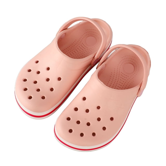 Sandalia Nikou con agujeros suela gruesa antideslizante informal cómoda para playa color rosa 37