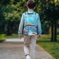 thumbnail image 3 of Pzuqiu Sea Turtle Print Backpack for Kids Ages 6-18 Elementary to High School Students 17 Inch Large Capacity Lightweight Schoolbag with Adjustable Straps Back to School Daily Use, 3 of 7