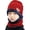 A-wine Red, variant on 2 count Winer Knied Has+Scarf Se Warm Fleece Lining Cap for 5-14 Year Old Boys Girls