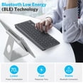 Universal Bluetooth Keyboard For Ipad, Upgraded Ble Technology Keyboard