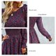thumbnail image 1 of Vestido De Mujer, Estampado Transparente, Cintura Media, Vestido Estampado, Elástico, Línea A Para Ropa De Fiesta ANGGREK Otros, 1 of 6