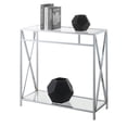 thumbnail image 3 of Table de Hall en Verre Chrome Oxford avec Étagère, 3 of 3