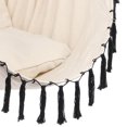 thumbnail image 2 of Silla colgante Zimtown de Cuerda para interiores y exteriores color beige, 2 of 5
