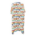 thumbnail image 2 of HELLHERO High Quality Fabrics Casual Fashion Long Swimwear Cover up for Beach Lightweight Kimono Penguin Rainbows, 2 of 6
