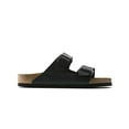 thumbnail image 1 of Birkenstock Unisex Arizona Sandal,Black Oiled Leather,37 M EU, 1 of 6