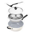 thumbnail image 2 of Cuisinart - Juego de 4 sartenes preferidas - Crème de la Creme (4.5 cuartos de galón) Sartén multiusos con tapa, vaporizador, volteador ranurado), 2 of 4