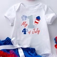 thumbnail image 4 of Yindaity Baby Girl Rompers 3-6 Months Toddler Baby Girl Summer Clothes Halter Romper Dress Backless Outfits(Blue,0-3 Months), 4 of 4