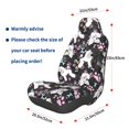Pofeuu Cute Poodle Dog Print Automotive Car Seat Covers Flat Cloth Full