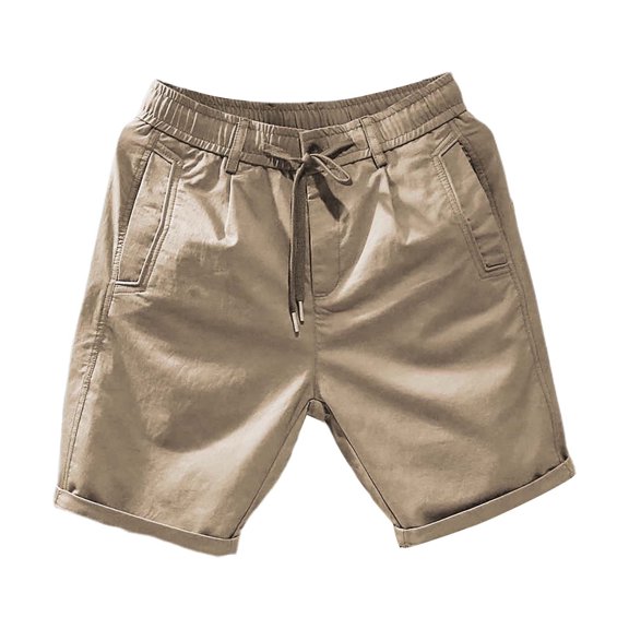 Cargo Shorts for Men Mens Casual Shorts Workout Shorts Quick Dry Mens Sweat Shorts Gym Shorts Chinos Short Drawstring High Waisted Elastic Cotton Shorts Men Summer Beach Shorts