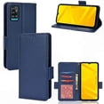 thumbnail image 1 of Leather Flip Wallet Case with Card Slots and Magnetic Closure for ZTE Blade A71, 1 of 5