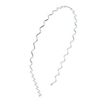 Unique Bargains 1 Pc Fashion Wave Headbands for Women Silver Tone