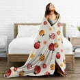 thumbnail image 5 of Ladybug Blanket Cute Ladybug Throw Blanket Ladybug Decor Stuff Merch Cozy Print Flannel Fleece Soft Plush Fuzzy Warm Lightweight Bedding Ladybug Gifts for Women Men Girls Kids 50"X40", 5 of 6