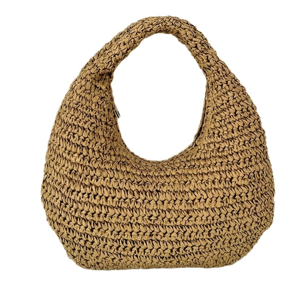 GASTROPOD Women'S Handmade Top Handle Bags Beach Handbags Raffia Woven Bags Straw Handbag for Casual Or Travel Straw Beach Bag