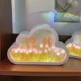 thumbnail image 4 of Cloud Tulip Night Light DIY Material Pack Handmade Mirror Flower Lamp (Blue), 4 of 8
