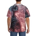 thumbnail image 3 of Sikiie Electric Skeleton Surrealism Men's Cuban Shirt, Hawaiian Shirts, Business Casual Button Down Shirts, Short Sleeve Shirt-XX-Large, 3 of 5