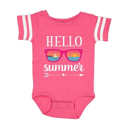 

Inktastic Hello Summer Vacation Sunglasses Gift Baby Girl Bodysuit