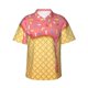 thumbnail image 1 of Balery Pink Ice Cream Camisas hawaianas de manga corta para hombre, camisas playeras de corte holgado, camisas de vacaciones con botones,Large, 1 of 7