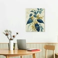thumbnail image 3 of Nawypu  Abstract Blue and Gold Leaf Prints Wall Art, Branch Leaves Pictures Paintings on Canvas Artwork for Dinning Room Bedroom Living Room, 3 of 5