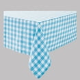 thumbnail image 2 of Spring Blue White Gingham Tablecloth Fabric for Easter Liberty (60 x 84 Rectangle), 2 of 7