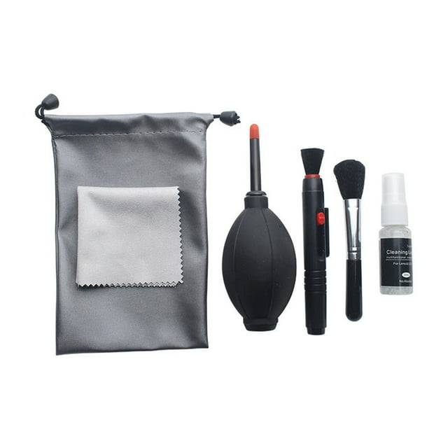 Multifunctional Waterproof Portable Digital Cleaning Kit For Slr Camera Lens Lcd Screen Ccd Sensor Includes Blower Brush Cloth Solution Pen