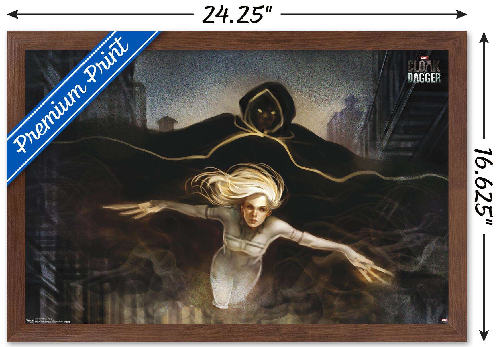 Marvel Comics TV - Cloak and Dagger - Flying Wall Poster, 14.725" x 22.375", Framed