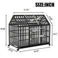 thumbnail image 6 of 52" Heavy Duty Dog Crate Large Dog cage Strong Metal Dog Kennels and Crates for Large Dogs with 4 Lockable Wheels, 6 of 21