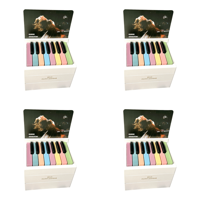 Taylor Piano Calendar 2024 Calendario Creativo Regalo para Fanáticos () Blanco